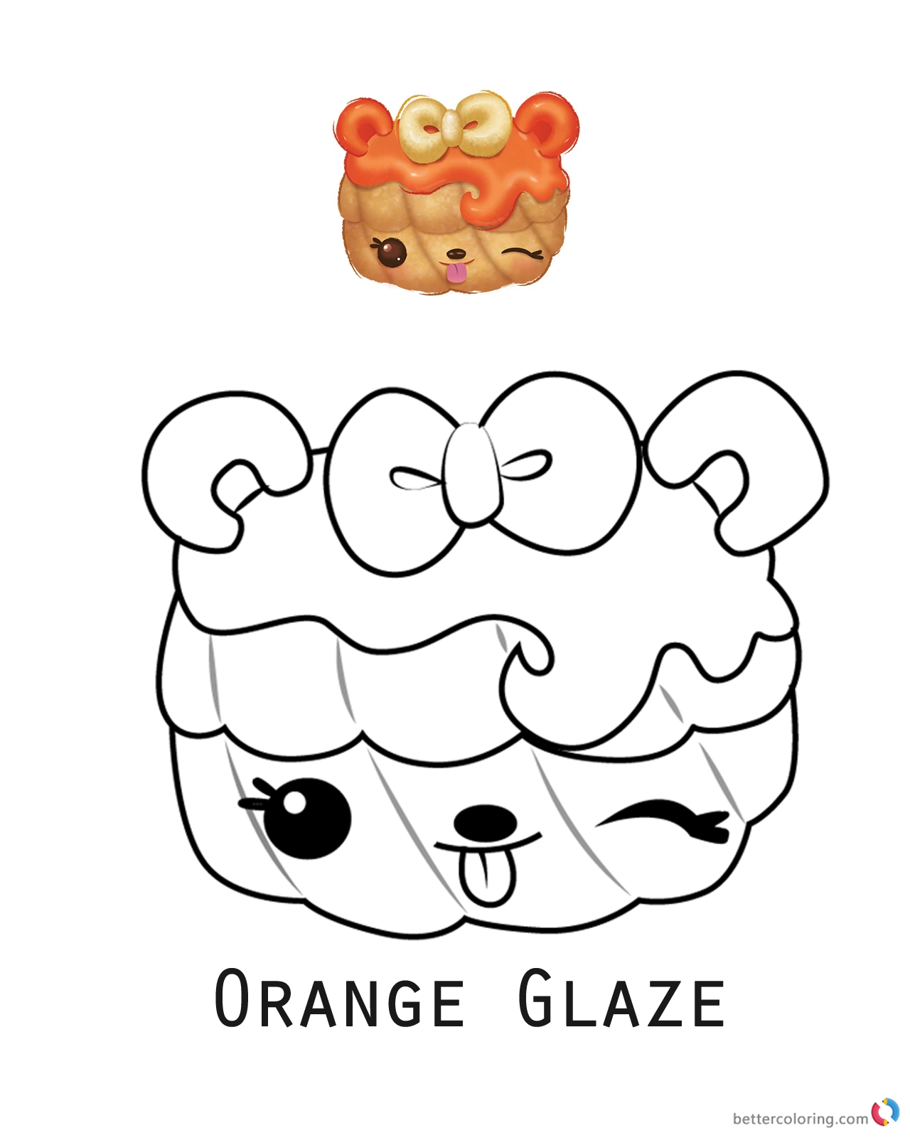 Num Noms Coloring Pages Series 3 Orange Glaze Free Printable Coloring