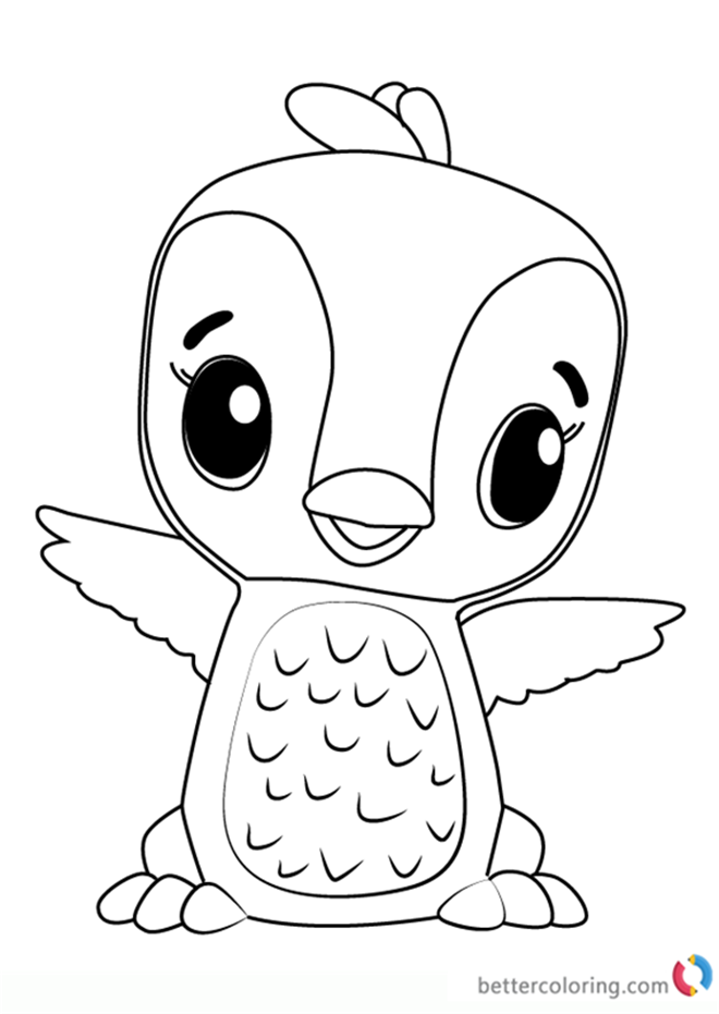 Penguala from Hatchimals Coloring Book - Free Printable Coloring Pages