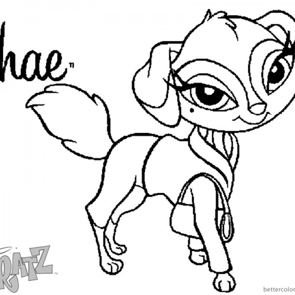 Bratz Coloring Pages Five Babyz Dolls Free Printable Coloring Pages