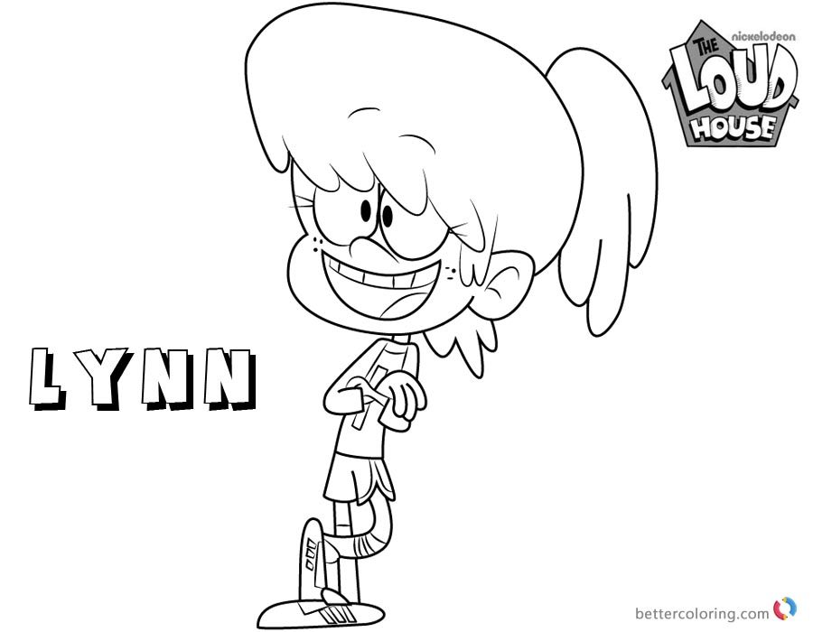 Lynn Loud House Coloring Pages The Loud House Coloring Pages Porn Sex