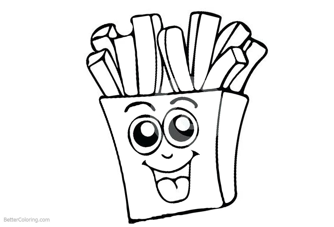 Printable Coloring Pages Fries