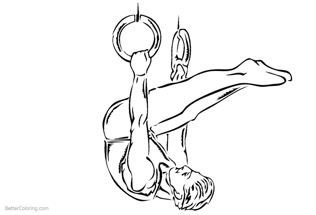 Тренер шпилит в вагины двух воздушных гимнасток висящих на ремнях