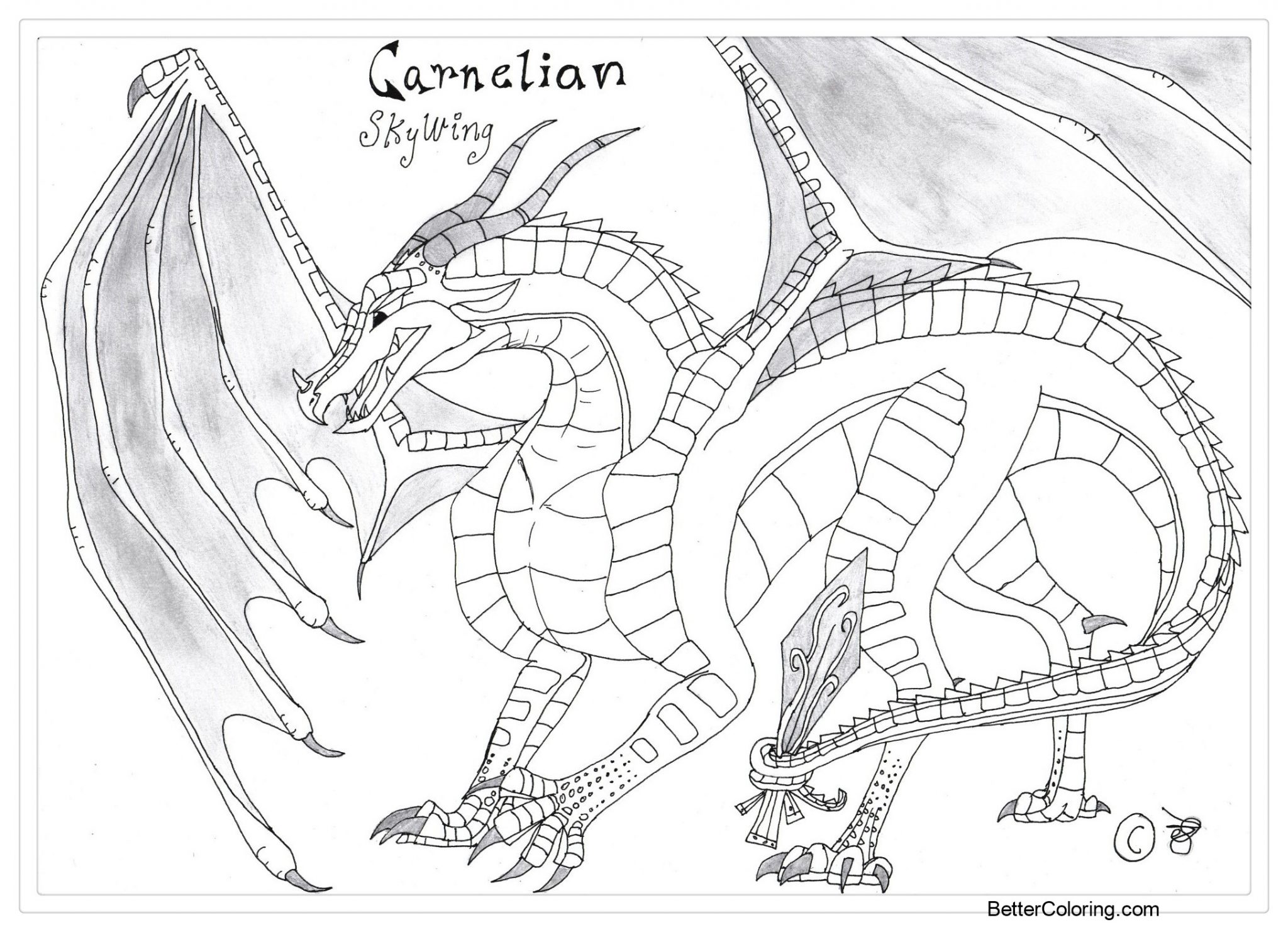 Printable Wings Of Fire Coloring Pages