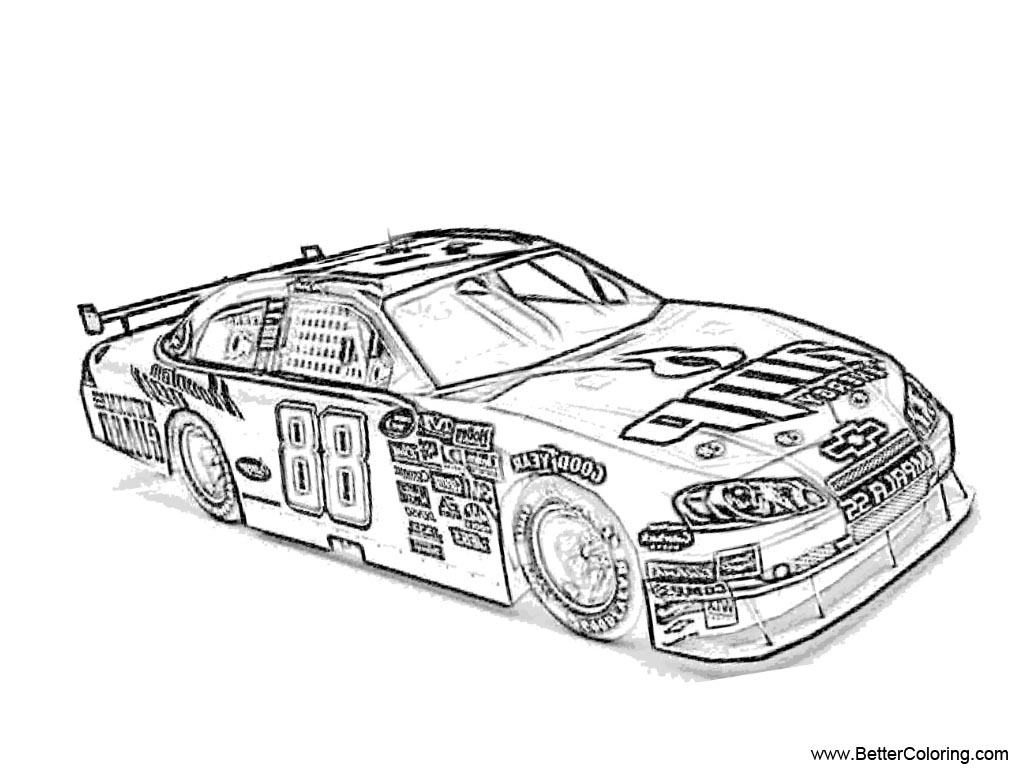 Nascar Printable Coloring Pages Printable Templates