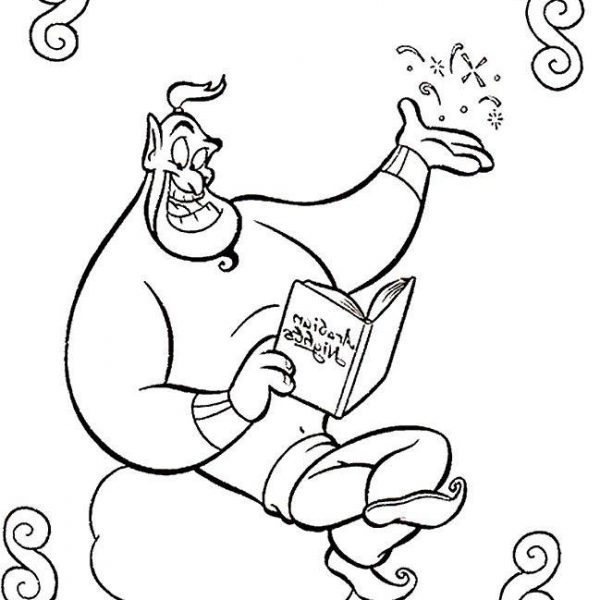 New Aladdin Coloring Pages Hand Drawing Free Printable Coloring Pages