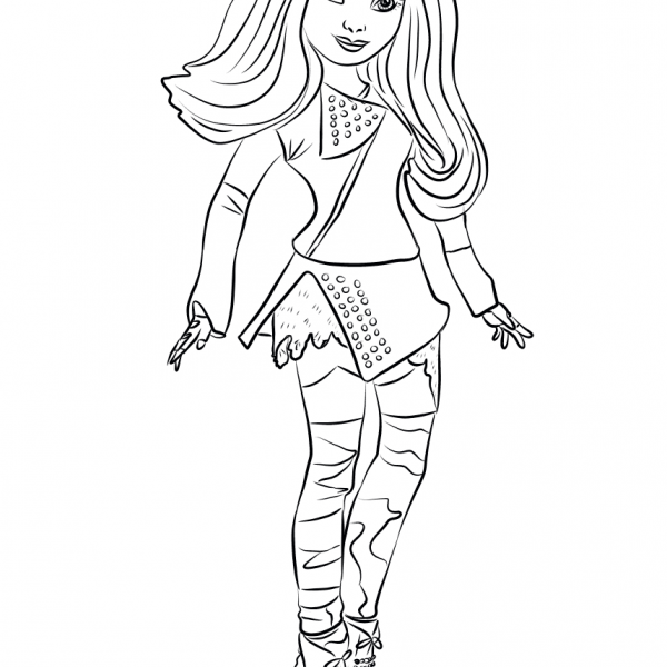 Uma from Descendants 2 Coloring Pages Printable for Kids - Free ...