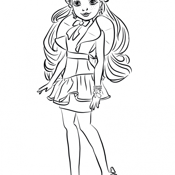 uma from descendants 2 coloring pages printable for kids free