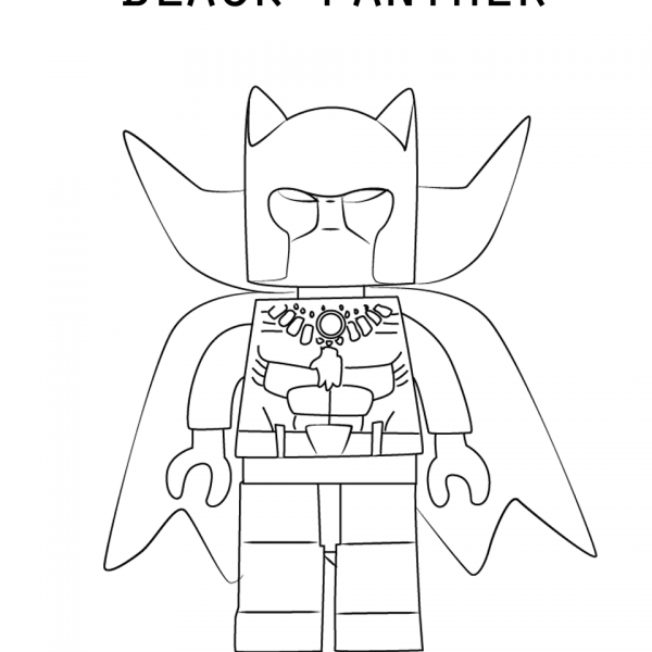 Superhero Black Panther Coloring Page - Free Printable Coloring Pages