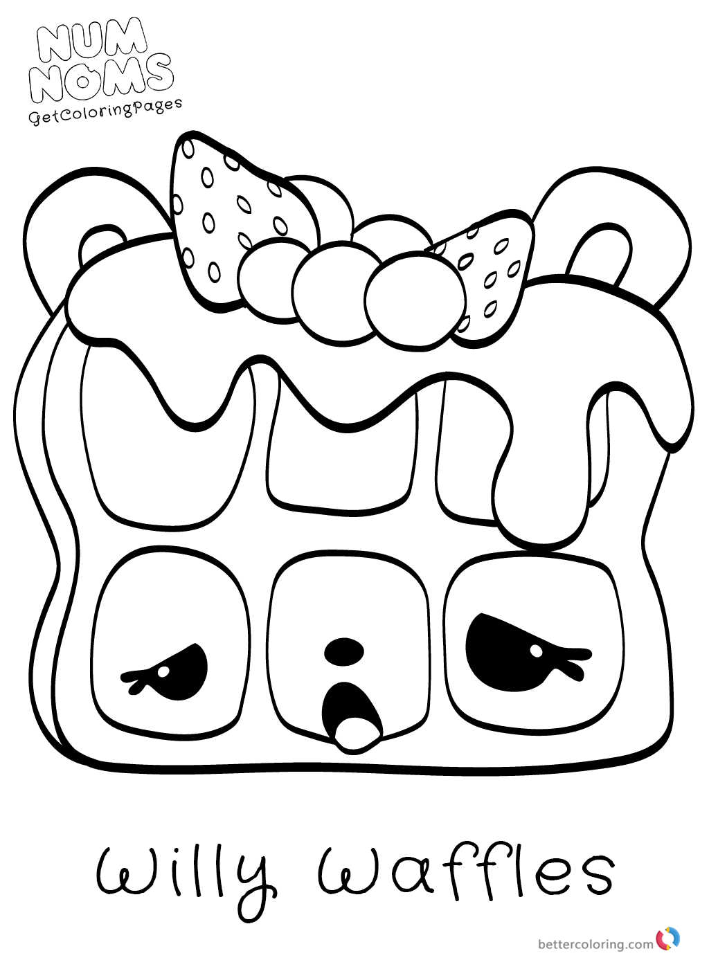 Cute Num Noms Coloring Pages Free Printable Coloring Pages