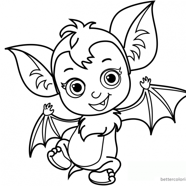 Vampirina coloring pages Vampirina and cute characters - Free Printable ...