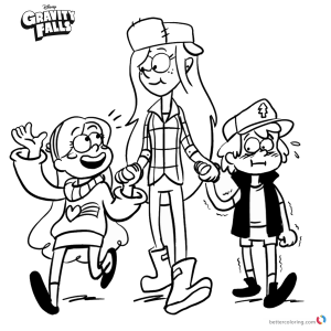 Gravity Falls coloring pages Tyler - Free Printable Coloring Pages