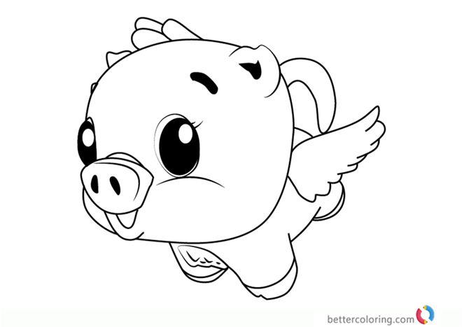 Cloud Pigpiper from Hatchimals Coloring Pages - Free Printable Coloring