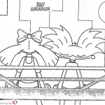 Hey Arnold Coloring Pages Helga and Arnold Dating