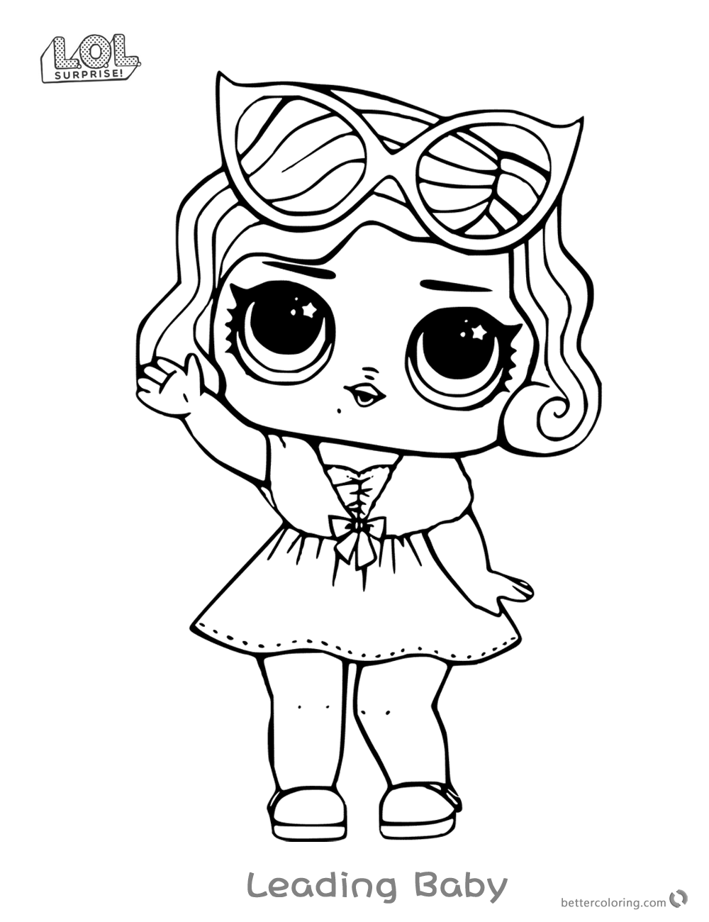 Leading Baby From Lol Surprise Doll Coloring Pages - Free Printable