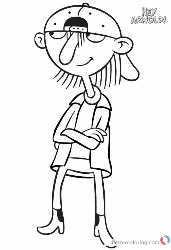 Sid from Hey Arnold Coloring Pages - Free Printable Coloring Pages