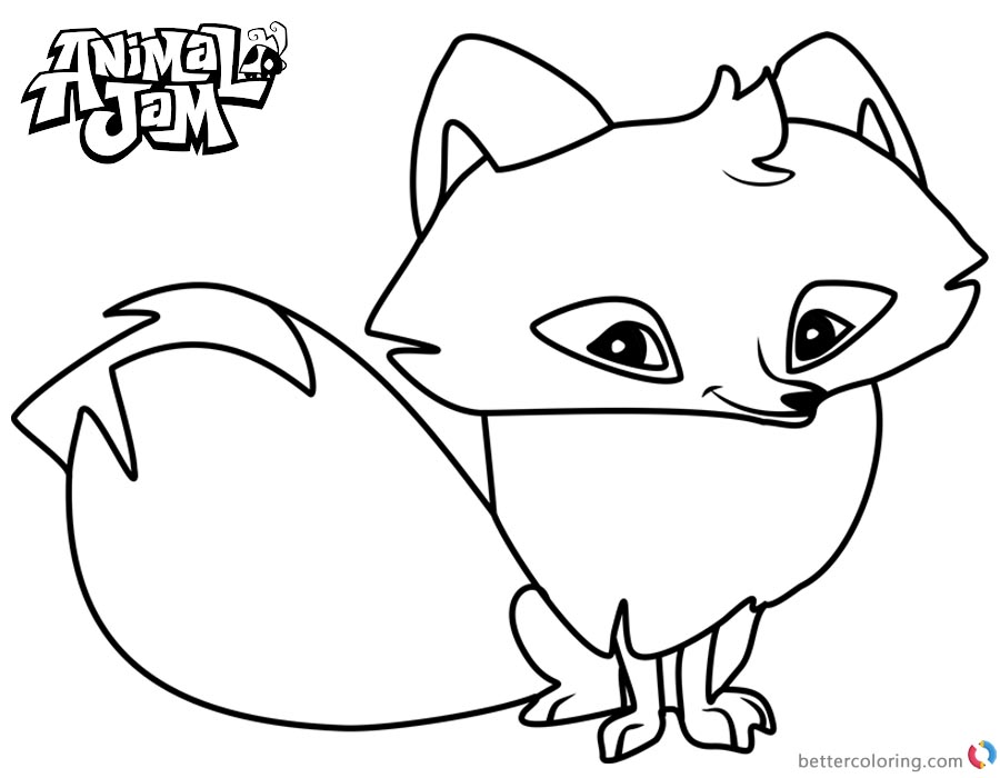 arctic wolf coloring pages animal jam