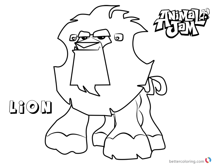 Download Animal Jam Coloring Pages Lion - Free Printable Coloring Pages
