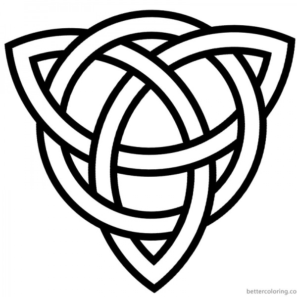 Celtic Knot Coloring Pages Doddles Black and White - Free Printable ...