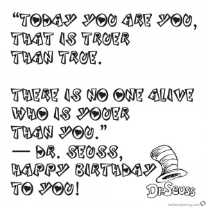 Dr Seuss Quote Coloring Pages - Free Printable Coloring Pages