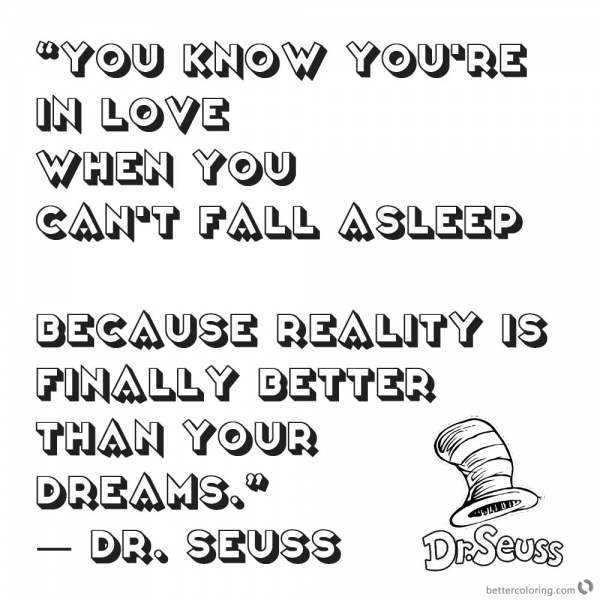 Dr Seuss Quote Coloring Pages A person is a person - Free Printable ...