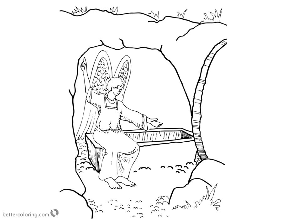 Empty Tomb Coloring Pages For Kids Coloring Pages