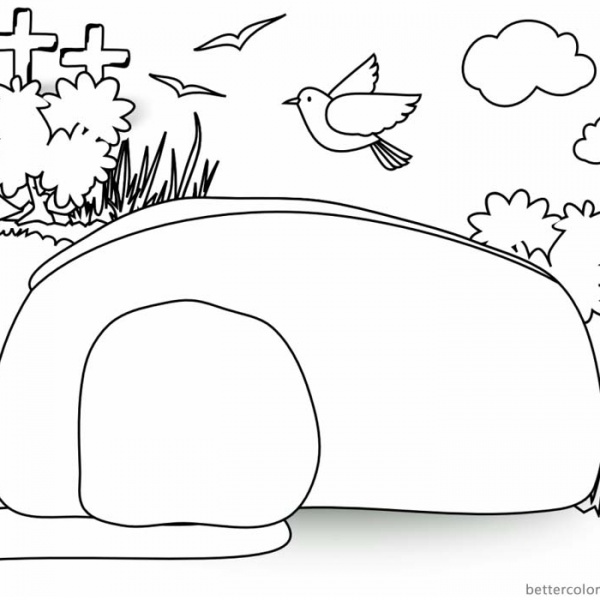 Empty Tomb Coloring Pages - Free Printable Coloring Pages