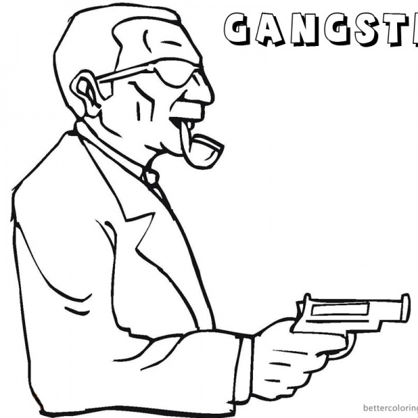 Gangster Coloring Pages Forcoloring Pages - vrogue.co