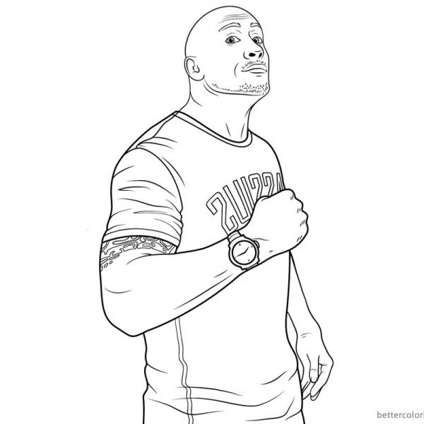 Jumanji Coloring Pages Kevin Hart Line Art - Free Printable Coloring Pages