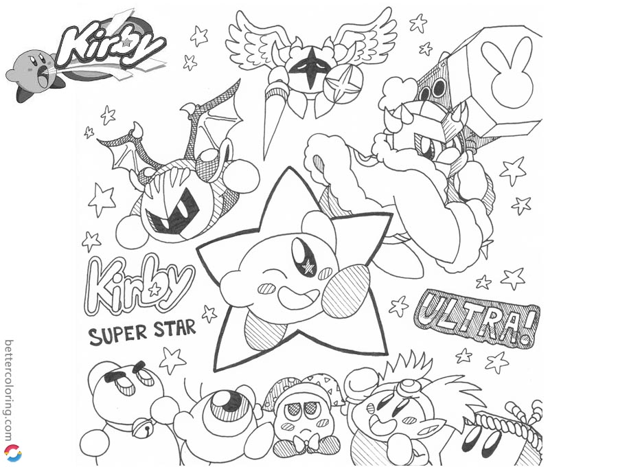 Kirby Coloring Pages Printable - Printable World Holiday