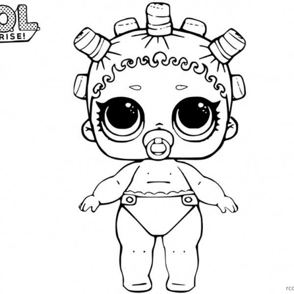 Lol Coloring Pages Lil Queen - Free Printable Coloring Pages