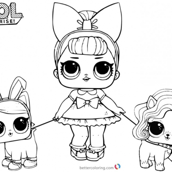 LOL Coloring Pages Lil Sugar Queen - Free Printable Coloring Pages