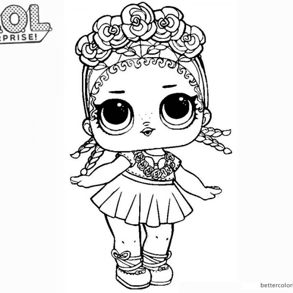 LOL Surprise Doll Coloring Pages Sleeping B.B. - Free Printable ...