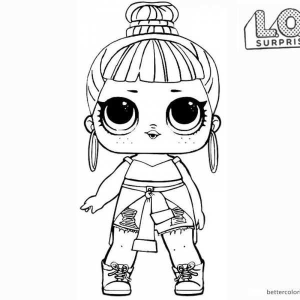 LOL Surprise Doll Coloring Pages - Free Printable Coloring Pages