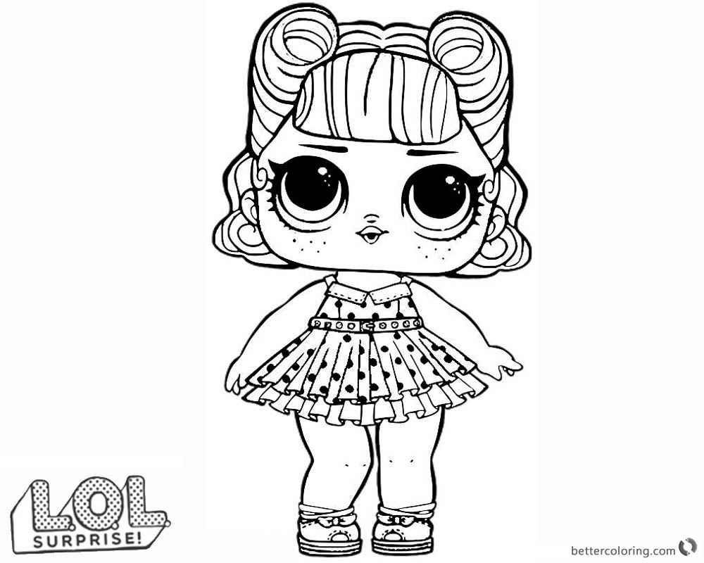 LOL Surprise Doll Coloring Pages Jitterbug - Free Printable Coloring Pages