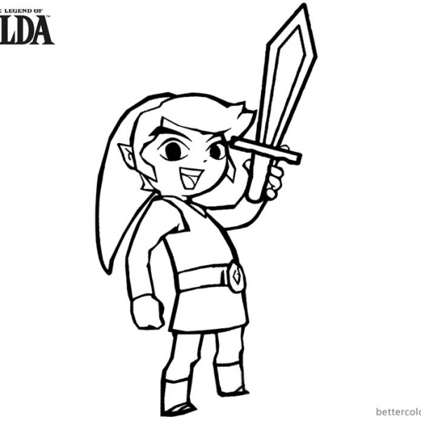 The Legend of Zelda Coloring Pages - Free Printable Coloring Pages