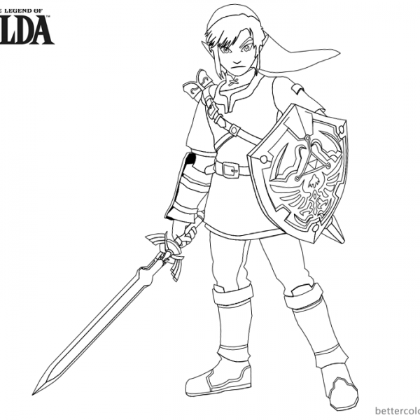 The Legend of Zelda Coloring Pages - Free Printable Coloring Pages