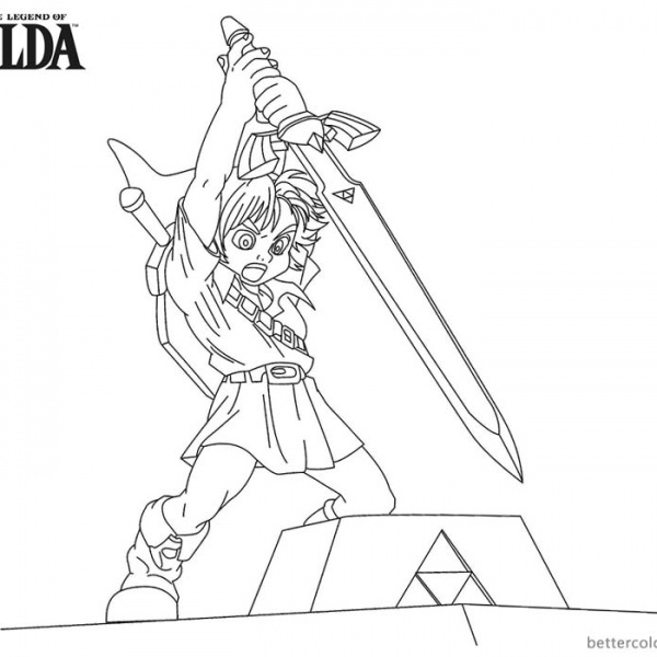 Legend of Zelda Coloring Page Twilight Wolf - Free Printable Coloring Pages