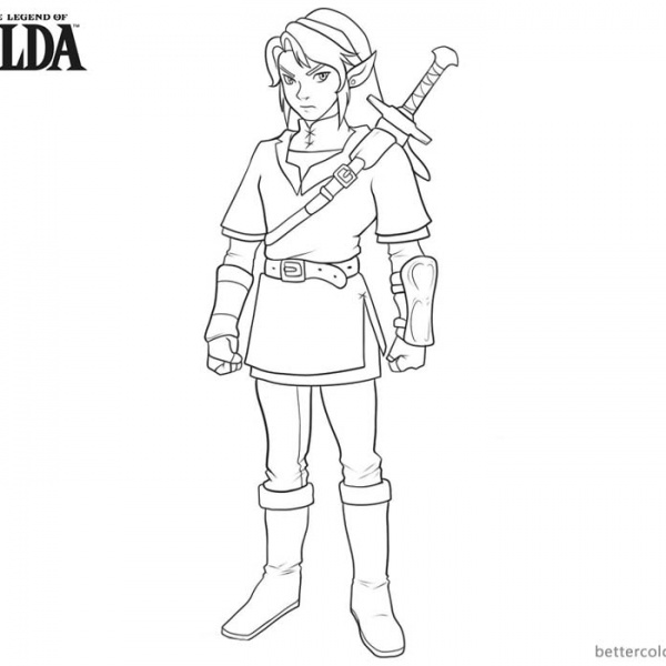 Legend of Zelda Coloring Page Twilight Wolf - Free Printable Coloring Pages