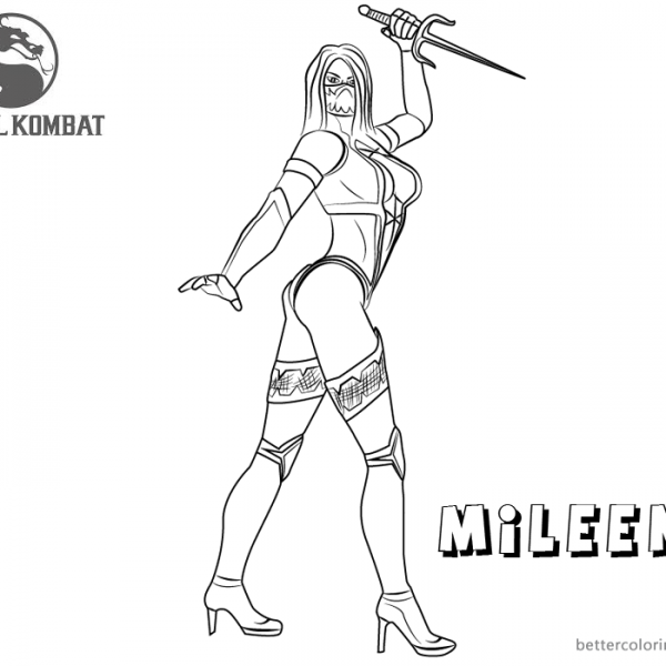 Mortal Kombat Coloring Pages Sonya Blade - Free Printable Coloring Pages