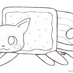 Nyan Cat Coloring pages Clipart By Kitty