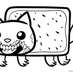 Nyan Cat Coloring pages Zombie Cat