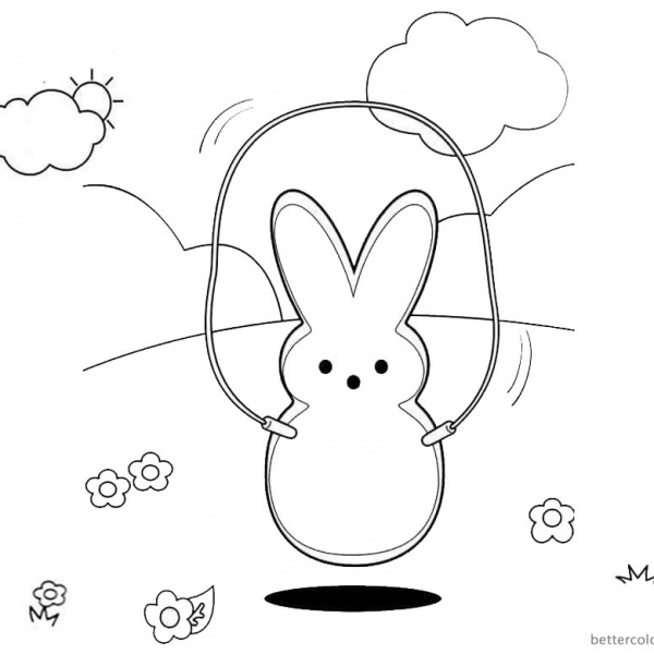 rabbit coloring page in pdf peep and the big wide world