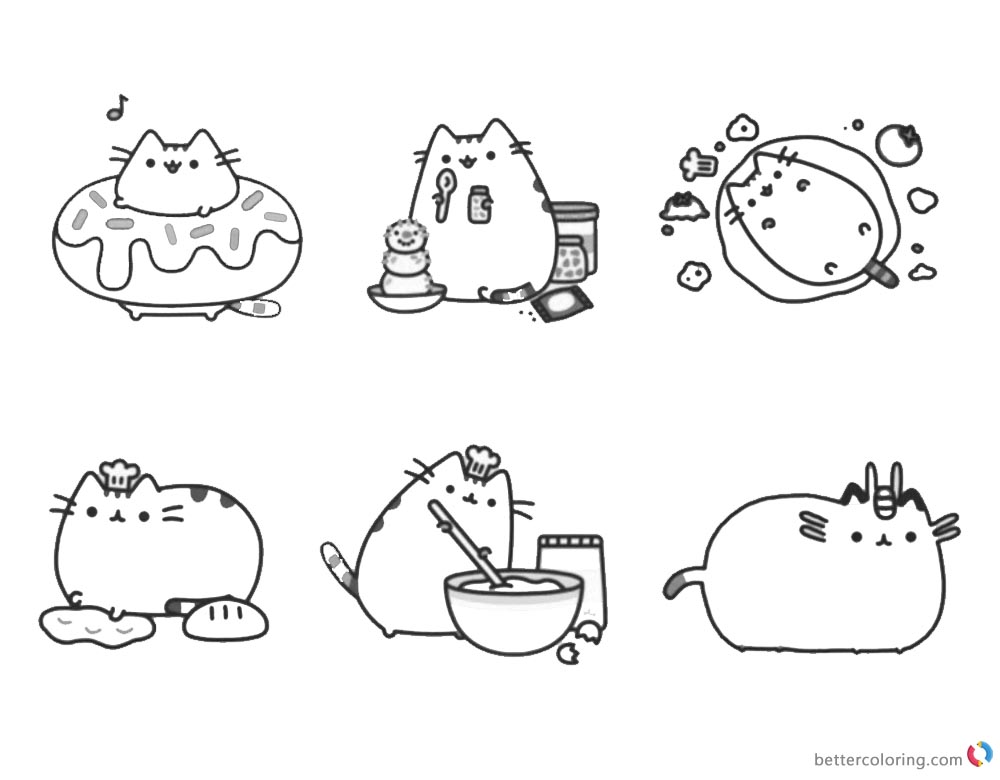 Pusheen Coloring Pages Chief Pusheen - Free Printable Coloring Pages