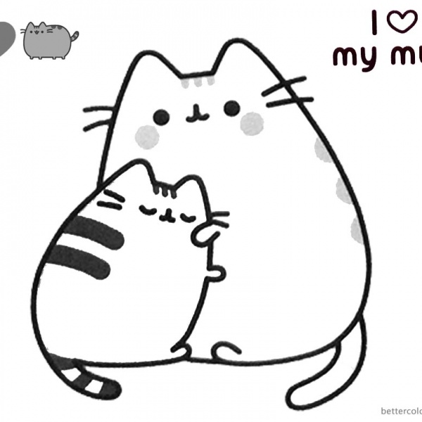 Pusheen Coloring Pages Beach Essentials - Free Printable Coloring Pages