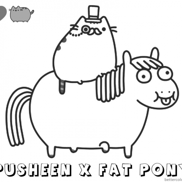 Pusheen Cat Nutella Coloring Pages Coloring Pages