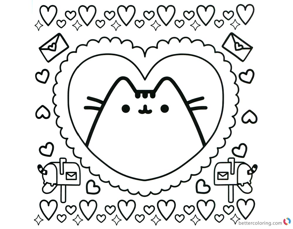 Pusheen Dad Coloring Pages