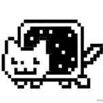 Small Nyan Cat Coloring Pages
