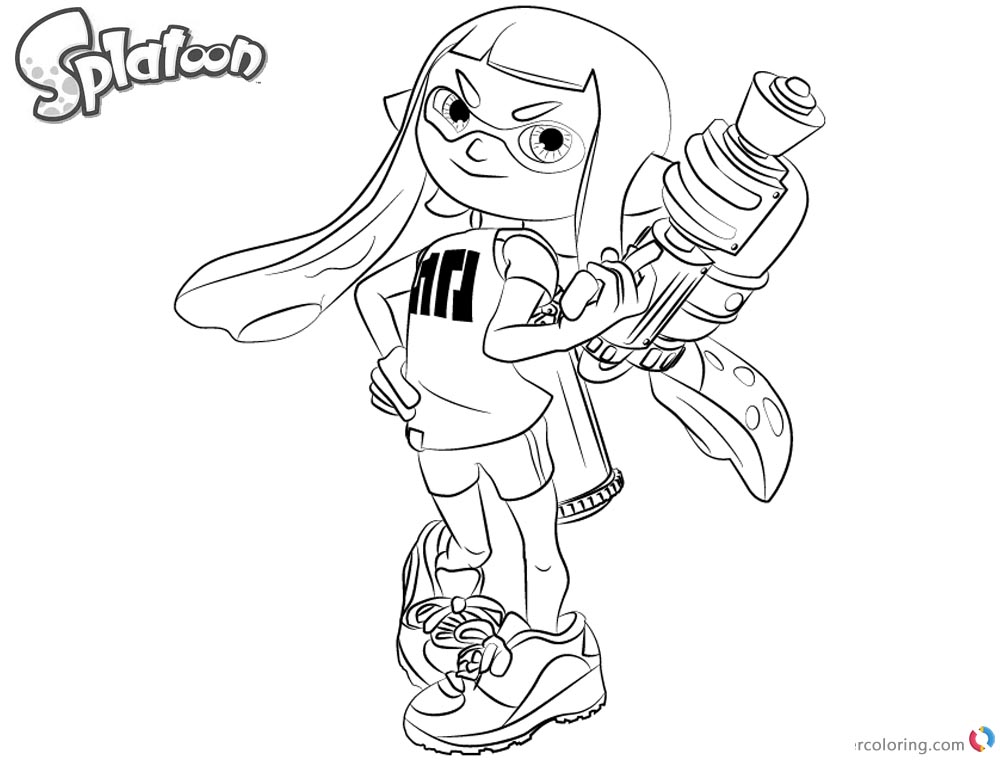 Coloring Pages Splatoon 4