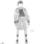 Stranger Things Coloring Pages Eleven no face