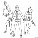 Stranger Things Coloring Pages Kids Ready to Fight